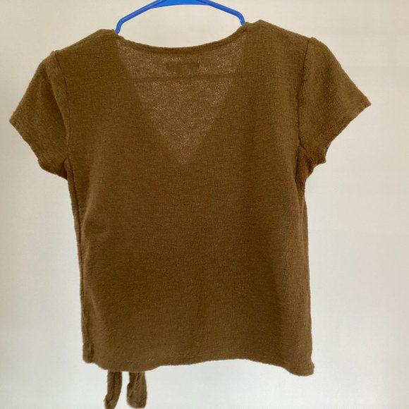 Madewell Texture & Thread Wrap-Tie Top - Picture 4 of 5